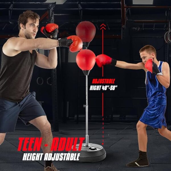Adjustable Punching Bag with Stand – Boxing Trainer for Teens & Adults - Image 3