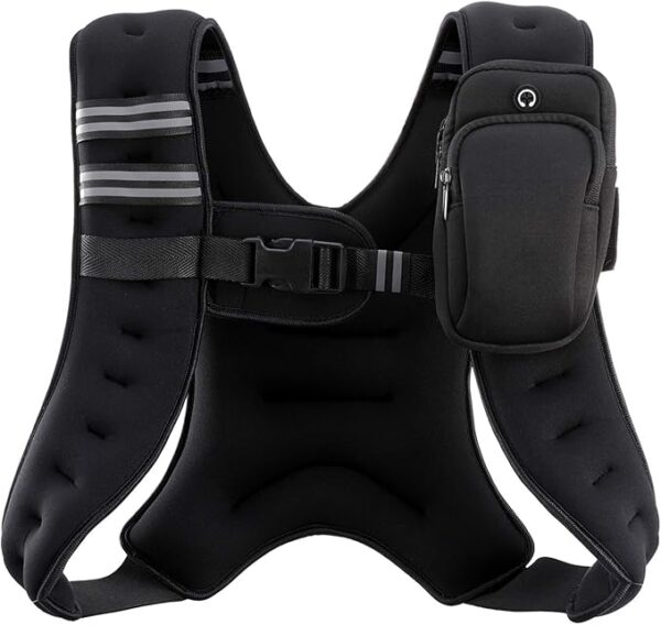 Adjustable Weighted Vest (6–30lb) with Reflective Stripes – For Training & Running