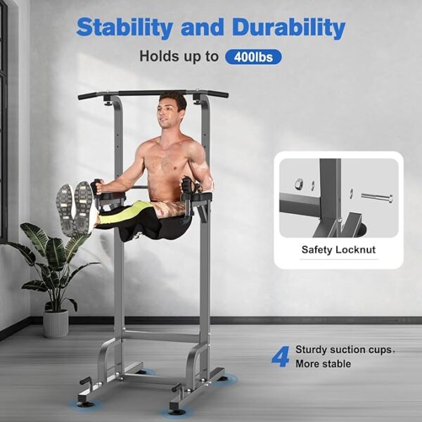 Power Tower Pull-Up & Dip Station - Image 2