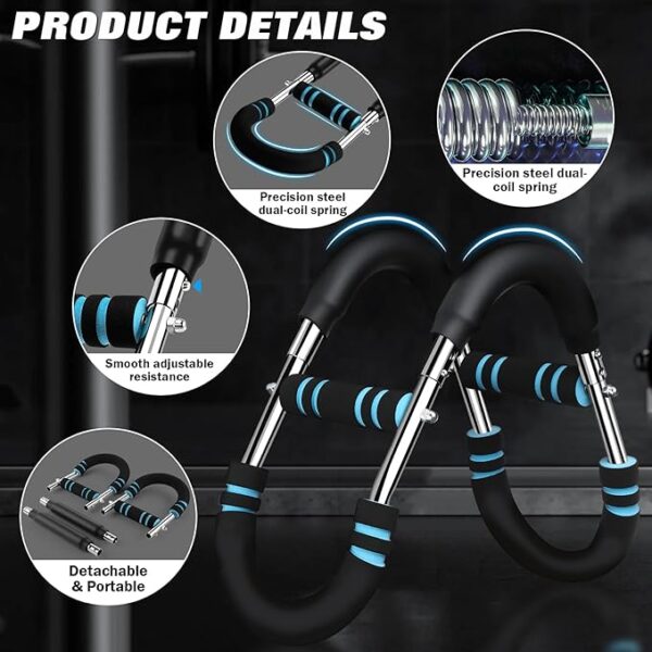 Adjustable Chest & Arm Twister Trainer (65–110lb) – Home Fitness Equipment - Image 2